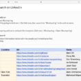 Google Spreadsheet Search Pertaining To Prospect Search On Linkedin  Spreadsheet Template In Google Sheets