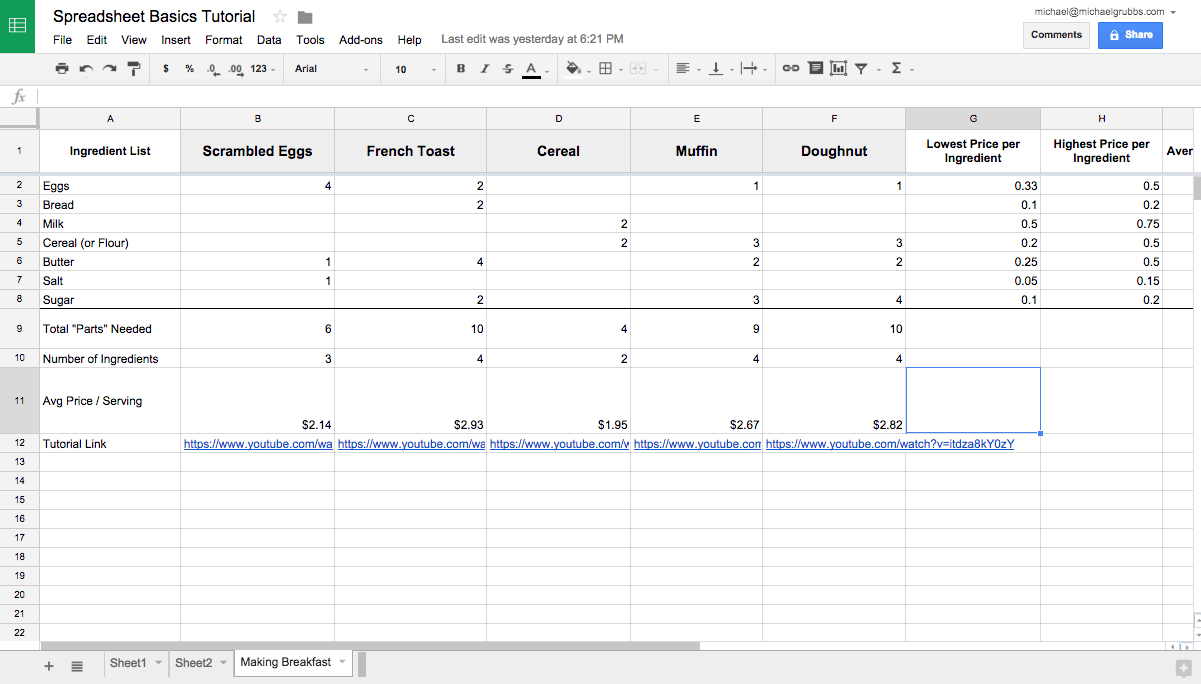 Google Spreadsheet Tutorial For Google Sheets 101: The Beginner's Guide To Online Spreadsheets  The