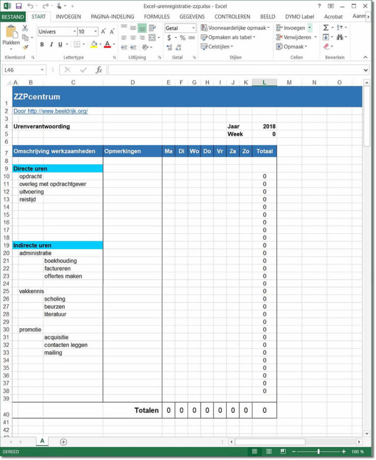 Google Spreadsheet Urenregistratie inside Voorbeeld Urenregistratie ...