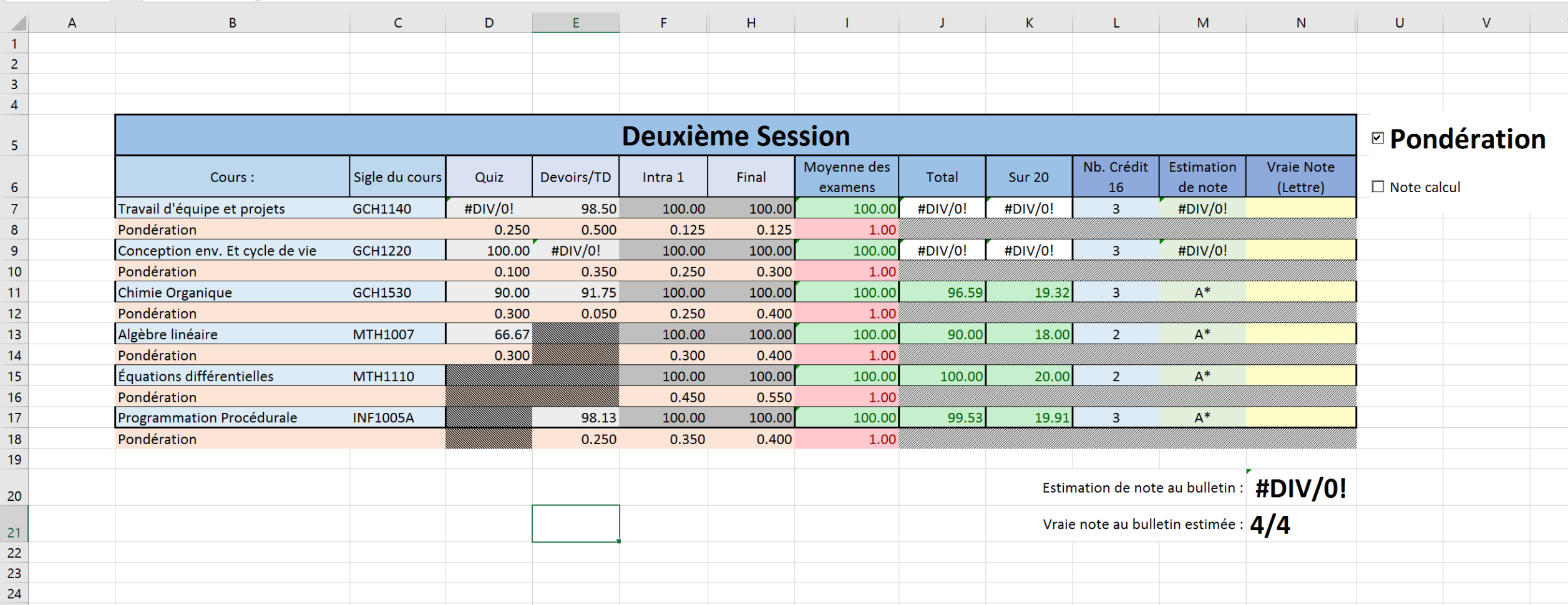 Gp Calculator Spreadsheet Regarding Grades Spreadsheet And Gpa Calculator  Album On Imgur
