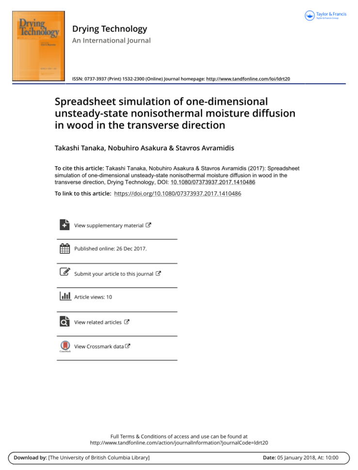 Grain Moisture Spreadsheet In Pdf An Irreversible Thermodynamics Model For Unsteady State Non Grain Moisture Spreadsheet In Pdf An Irreversible Thermodynamics Model For Unsteady State Non