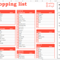 Grocery Budget Spreadsheet Pertaining To How To Use The Grocery Shopping List  Savvy Spreadsheets