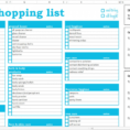 Grocery List Spreadsheet Within 007 Household Shopping List Excel Template Savvy Spreadsheets
