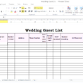 Guest List Spreadsheet Regarding Best Wedding Guest List Spreadsheet Download 1  Discover China Townsf