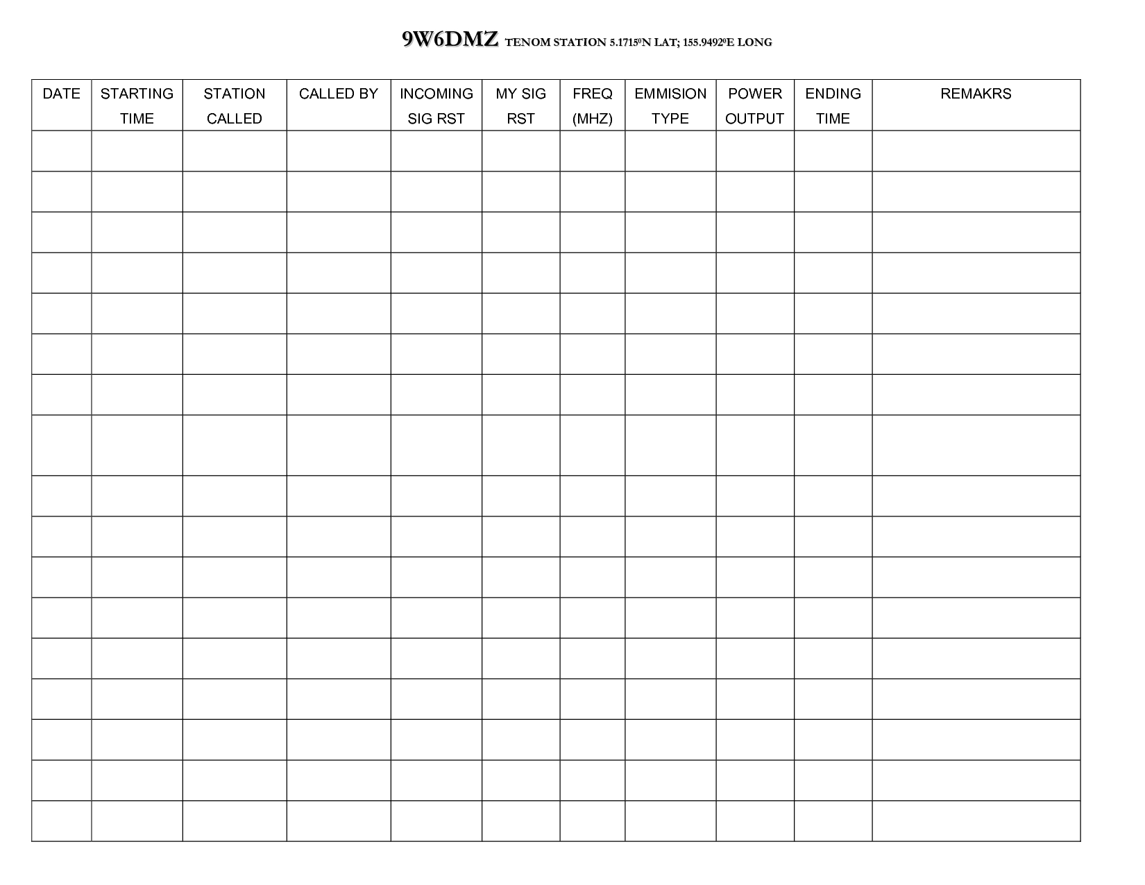 Ham Radio Logging Excel Spreadsheet With 21 Images Of Voice Mail Log Template  Bfegy