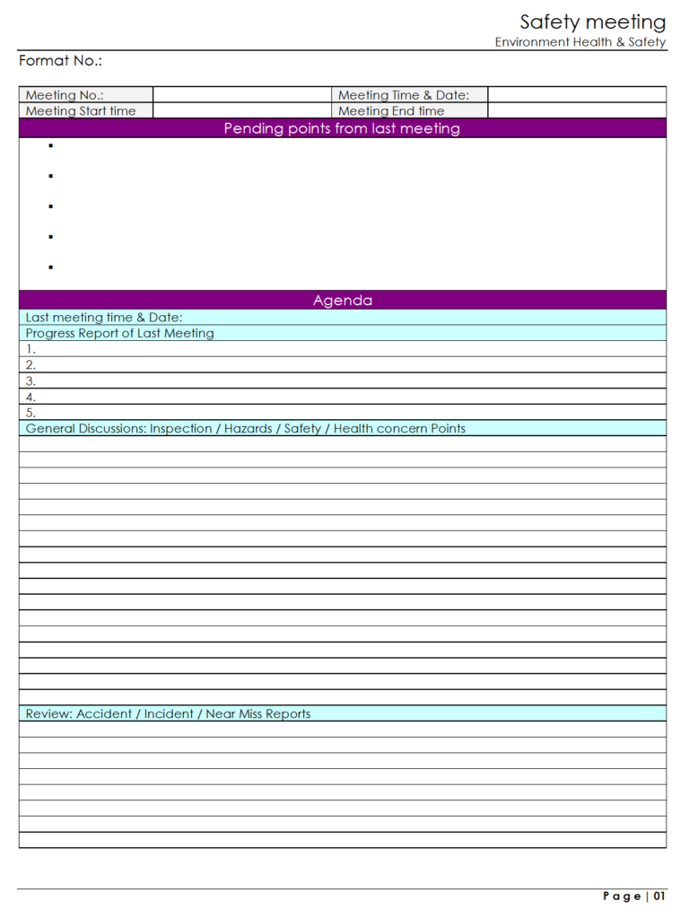 Health And Safety Excel Spreadsheet intended for Notification Violation ...