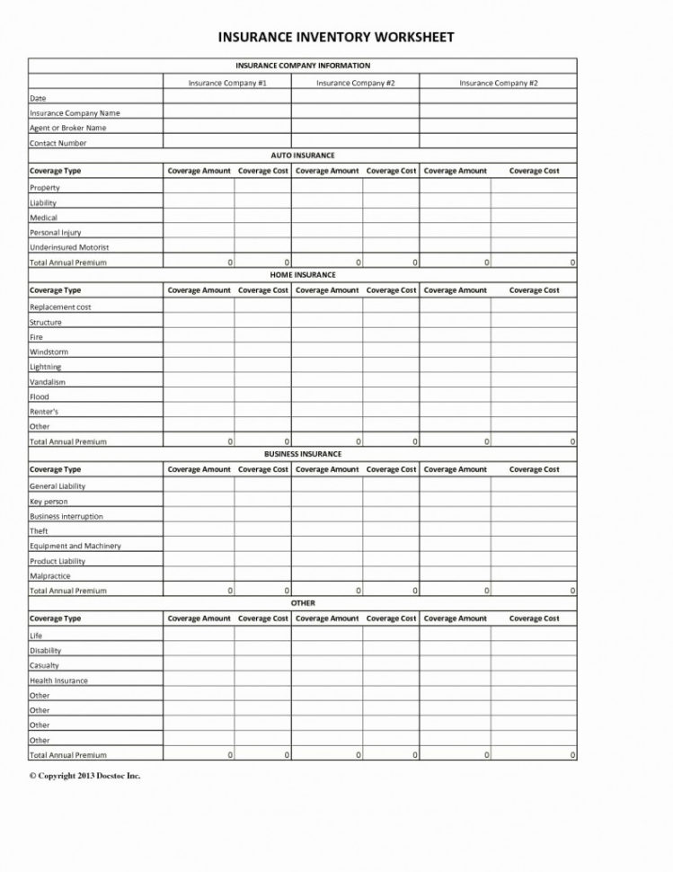 Health Insurance Cost Comparison Spreadsheet Intended For 50 New Insurance Quote Comparison Spreadsheet Document Ideas