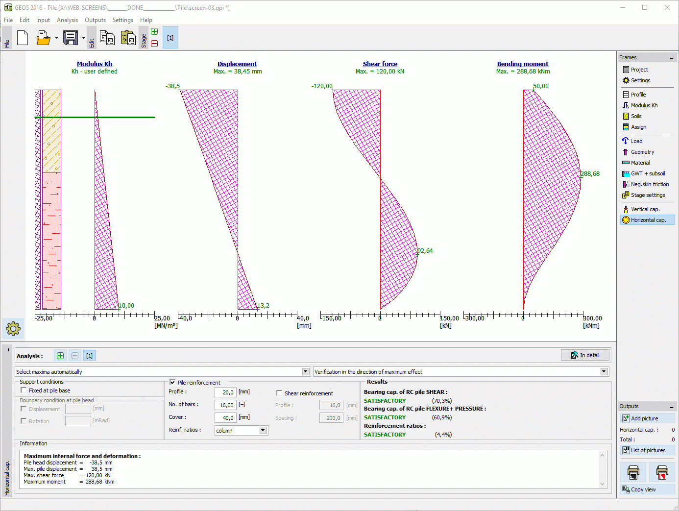 Helical Pile Design Spreadsheet Inside Pile  Geotechnical Software Geo5  Fine