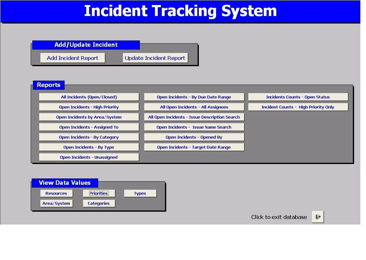 Help Desk Ticket Tracking Spreadsheet Within Download Material Tracking System Software: Incident Tracking System