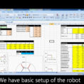 Hexabot Spreadsheet Intended For Hexapod Robot Inverse Kinematics Excel Spreadsheet Simulation