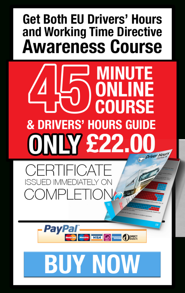 Hgv Driving Hours Spreadsheet With Online Courses  Driver Hours