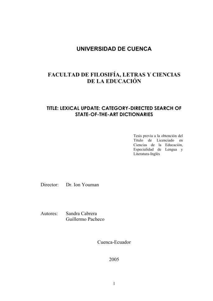 Hmo Daddy Spreadsheet With Universidad De Cuenca Facultad De Filosifía, Letras Y Ciencias De La