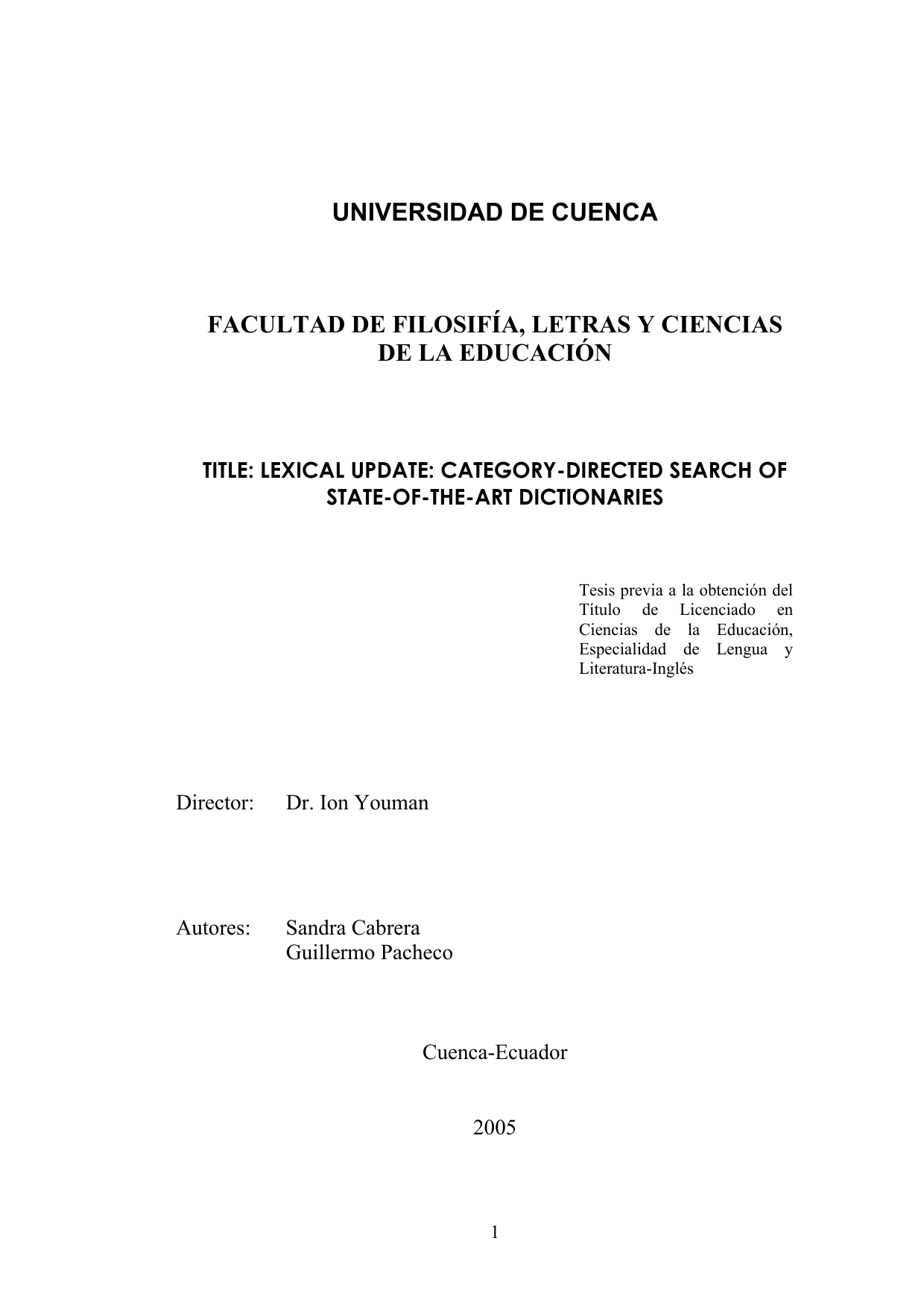 Hmo Daddy Spreadsheet with Universidad De Cuenca Facultad De Filosifía, Letras Y Ciencias De La