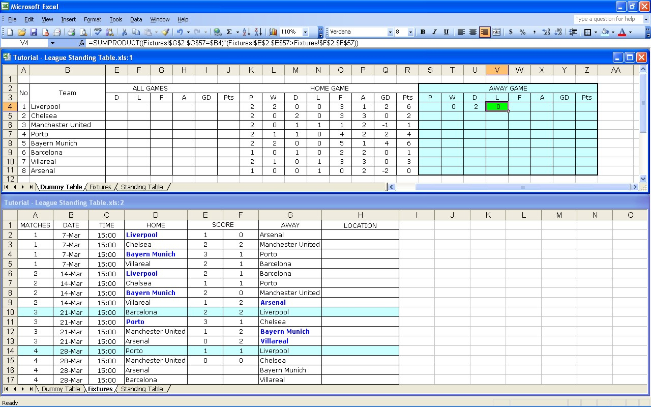 Hockey Team Stats Spreadsheet In Create Your Own Soccer League Fixtures And Table  Excel Templates