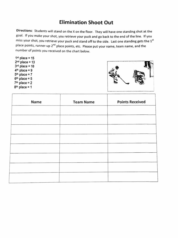 Hockey Team Stats Spreadsheet Regarding Floor Hockey  Physical Education With A Purpose