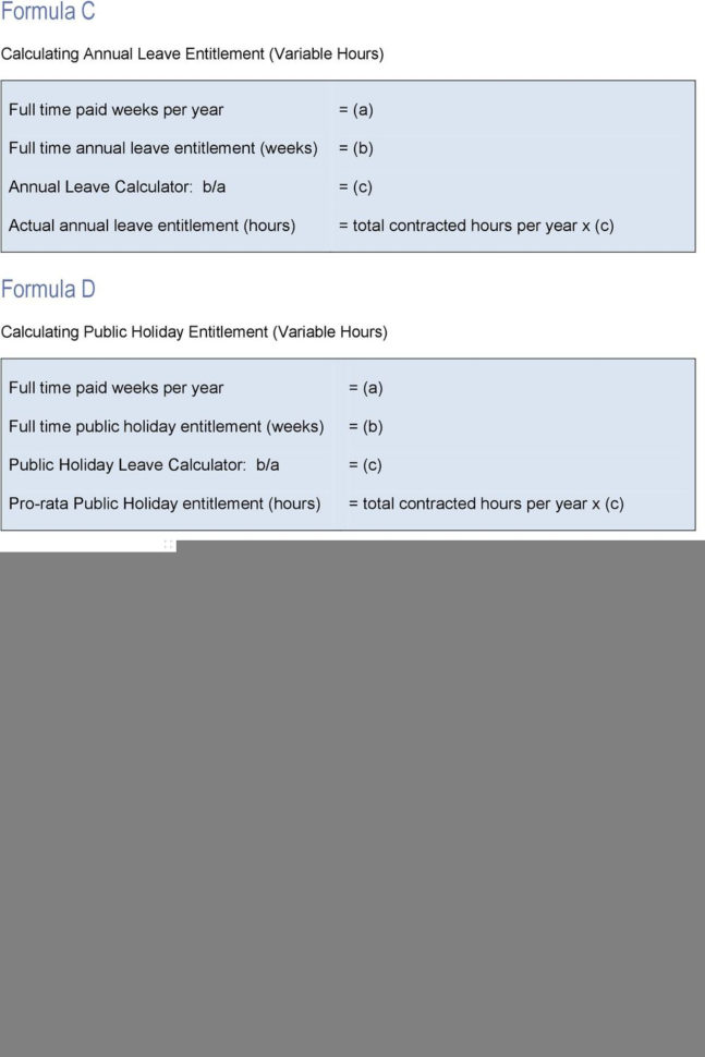 Holiday Entitlement Calculator Spreadsheet Regarding Calculating Holiday Entitlement. Guidance  Pdf