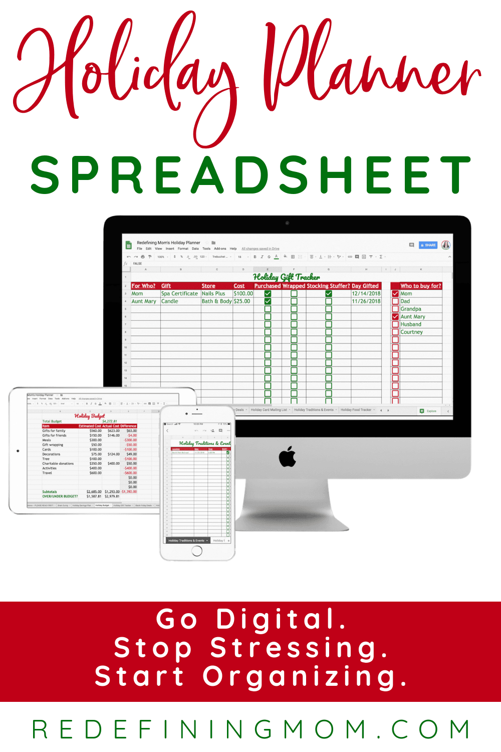 Holiday Planning Spreadsheet for The Ultimate Holiday Planner Spreadsheet — db-excel.com