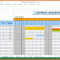 Holiday Spreadsheet Template 2018 In Annual Leave Chart Excel Template