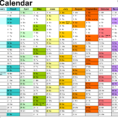 Holiday Spreadsheet Template 2018 With Regard To 2018 Calendar  Download 17 Free Printable Excel Templates .xlsx