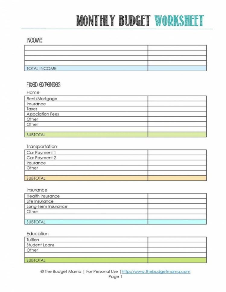 Home Budget Spreadsheet Within Sample Home Budget Worksheet As Well Easy Templates With Household