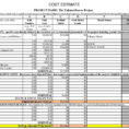 Home Building Cost Spreadsheet Within Building Cost Estimate Template Sample Worksheets