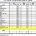 Home Construction Spreadsheet With Regard To Building Cost Estimator Spreadsheet Template Home Construction