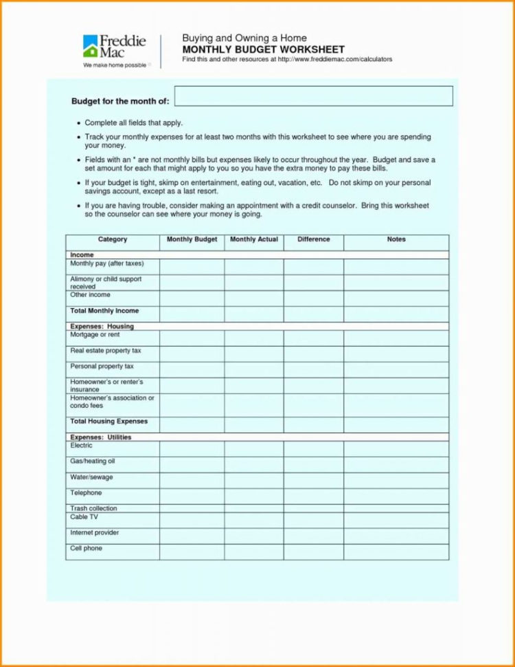 Home Finance Spreadsheet Pertaining To Home Finance Bill Organizer Template Printable Spreadsheet Fresh