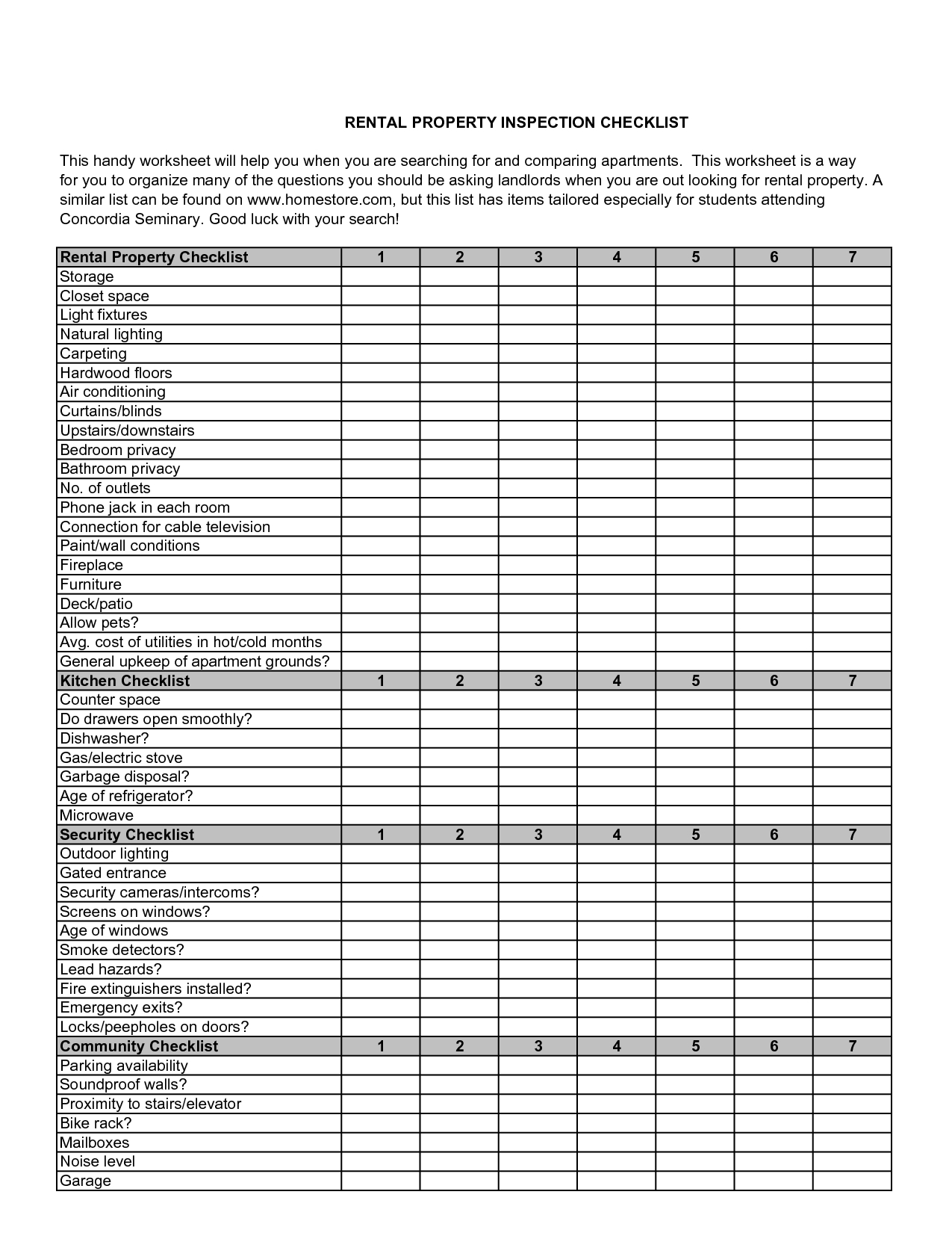 Home Inspection Checklist Spreadsheet db excel com