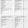 Home Office Expense Spreadsheet Throughout Truck Driver Expense Spreadsheet