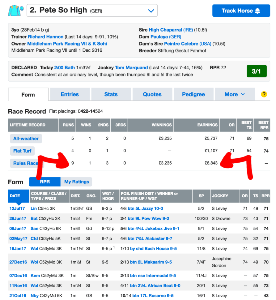 Horse Racing Experts Calculation Spreadsheet Intended For Race Advisor Members