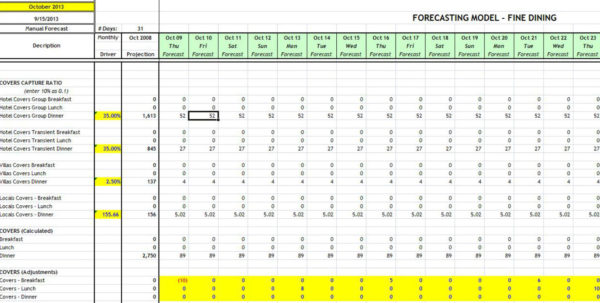 Hotel Forecasting Spreadsheet Google Spreadshee hotel revenue forecast ...