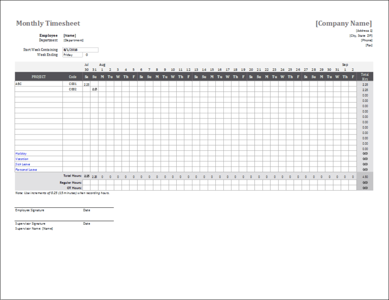 excel payroll hours calculator template