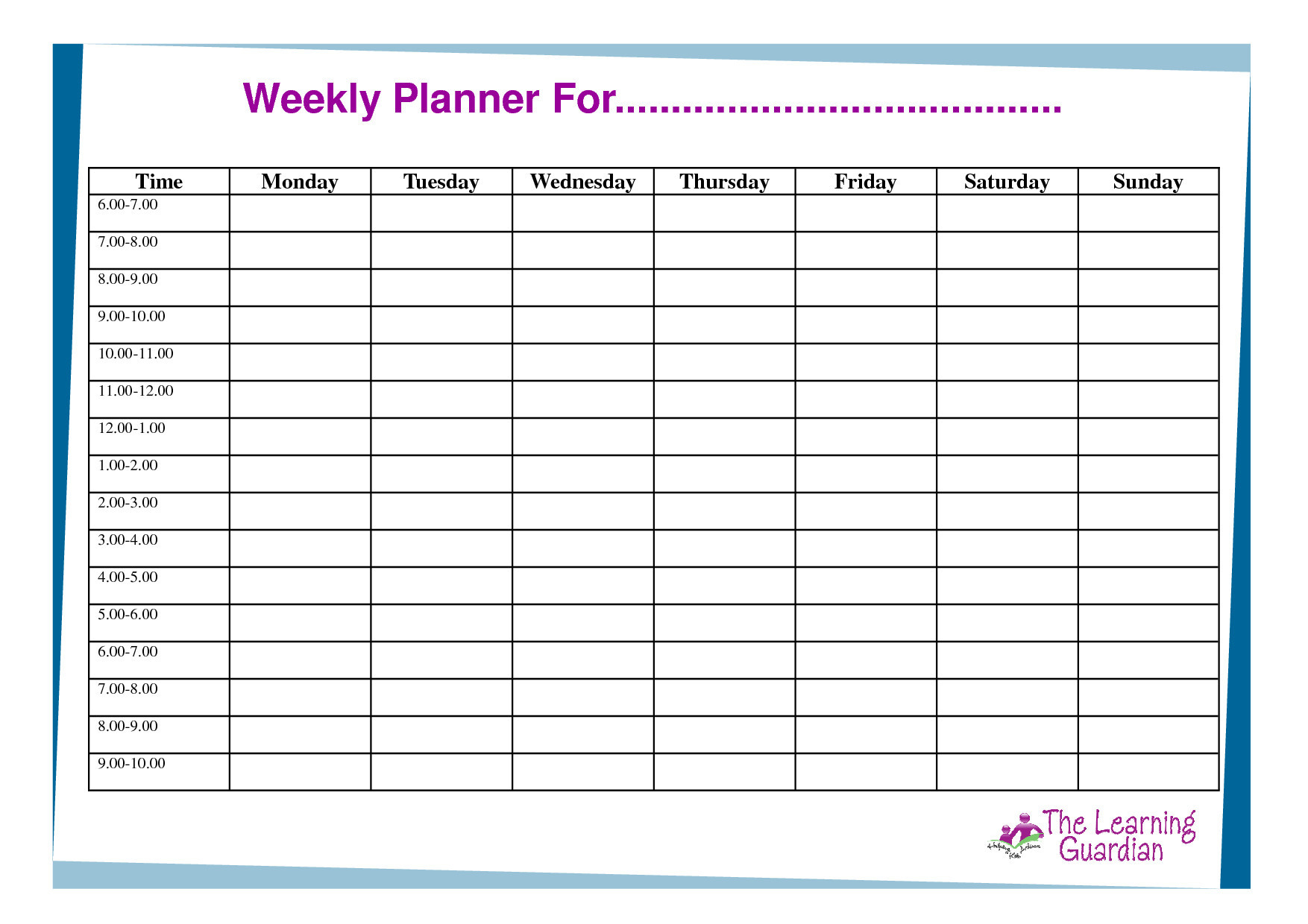 Hourly Spreadsheet Regarding Daily Hourly Planner Template Excel