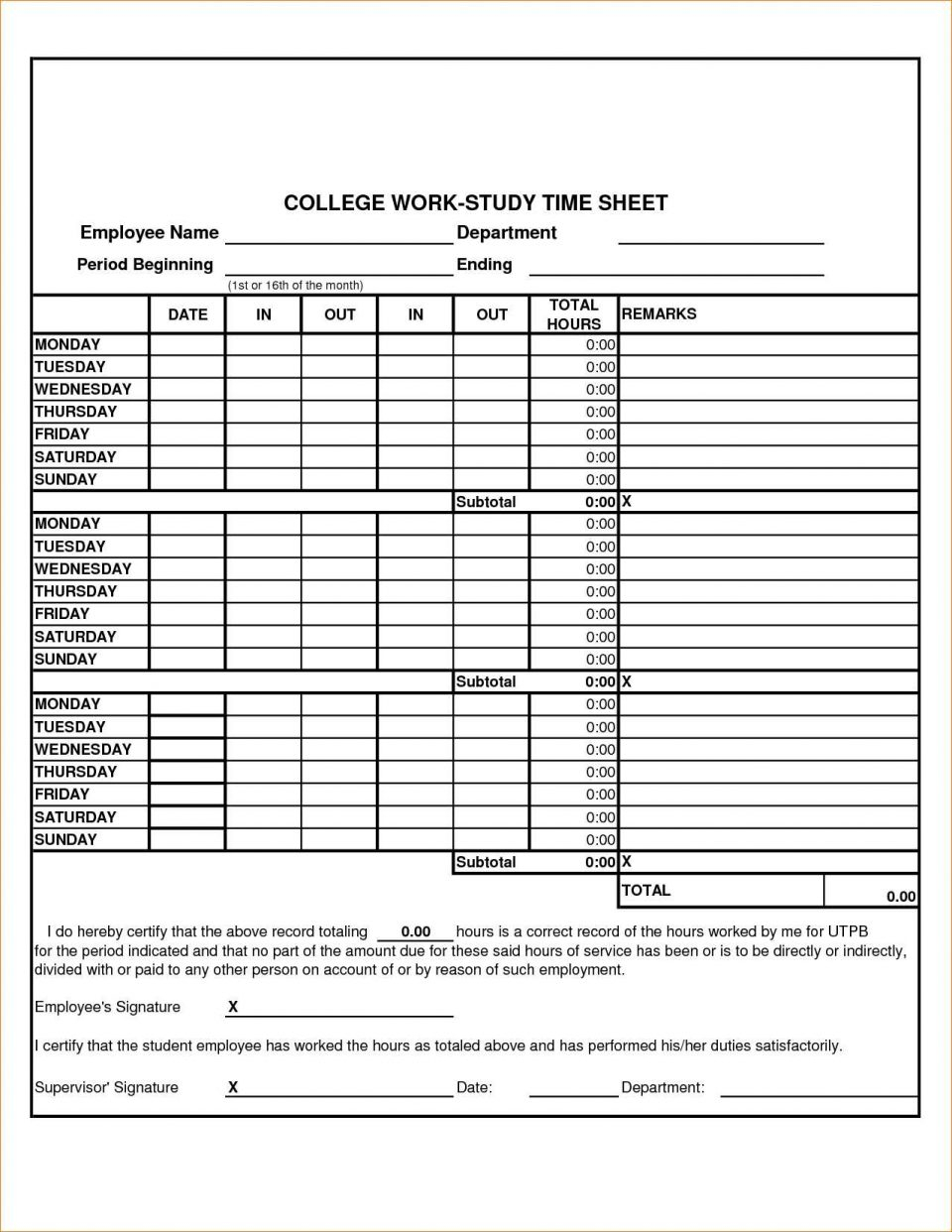 working hours calculator excel template