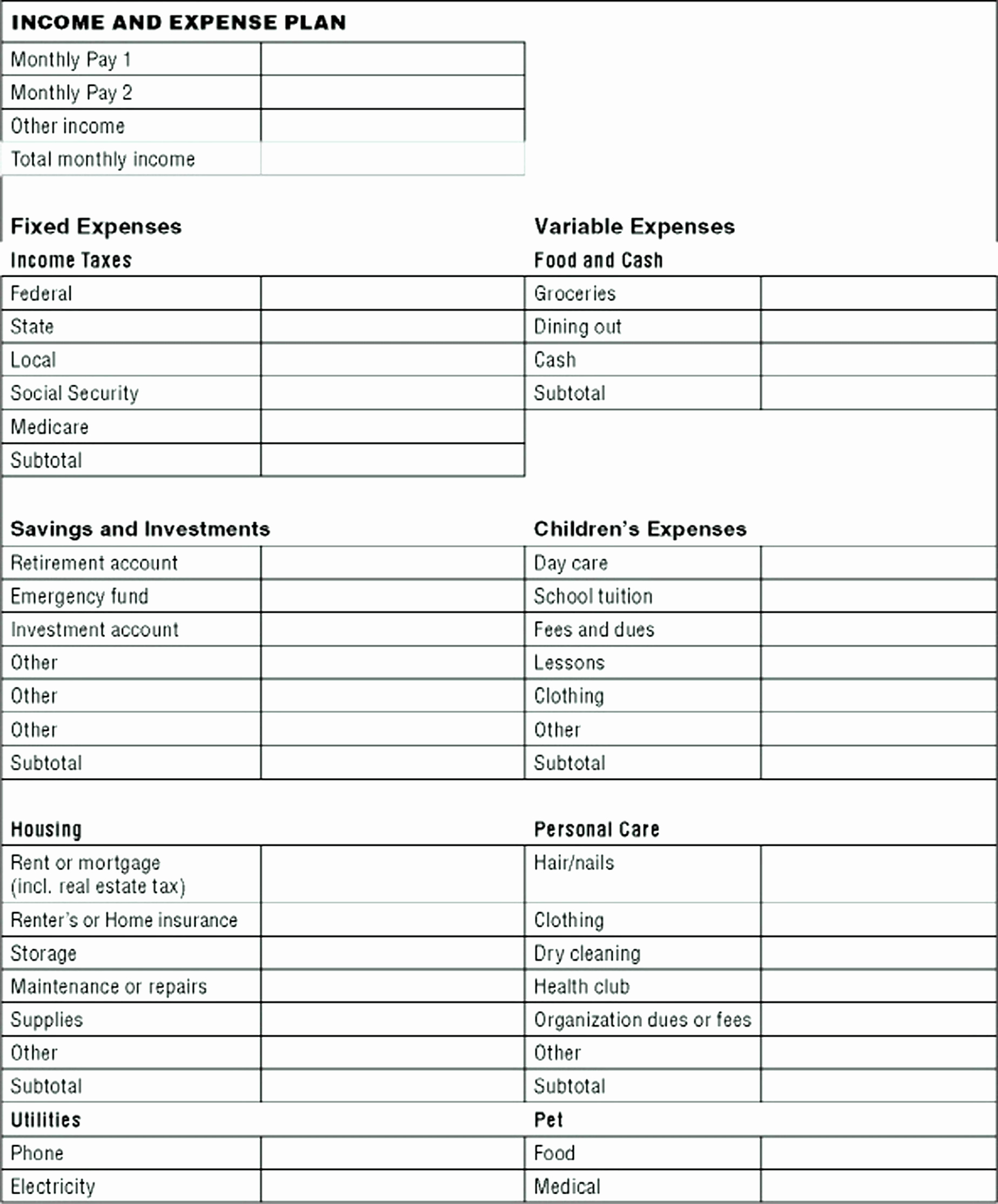 House Cleaning Pricing Spreadsheet Throughout House Cleaning Pricing Spreadsheet Lovely Monthly Expenses Worksheet