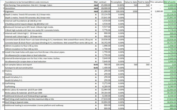 House Construction Cost Spreadsheet — db-excel.com