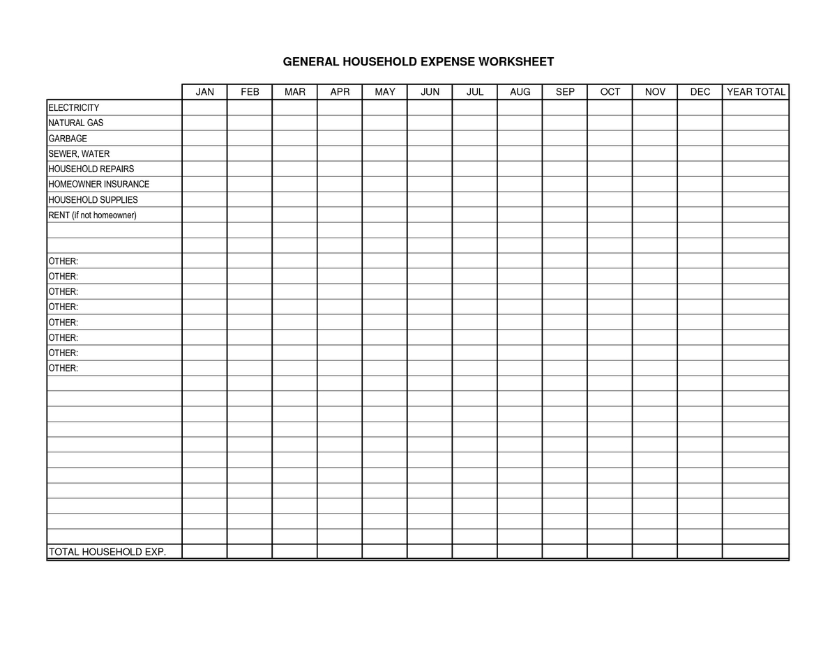 House Expenses Spreadsheet With House Expenses Spreadsheet  Resourcesaver