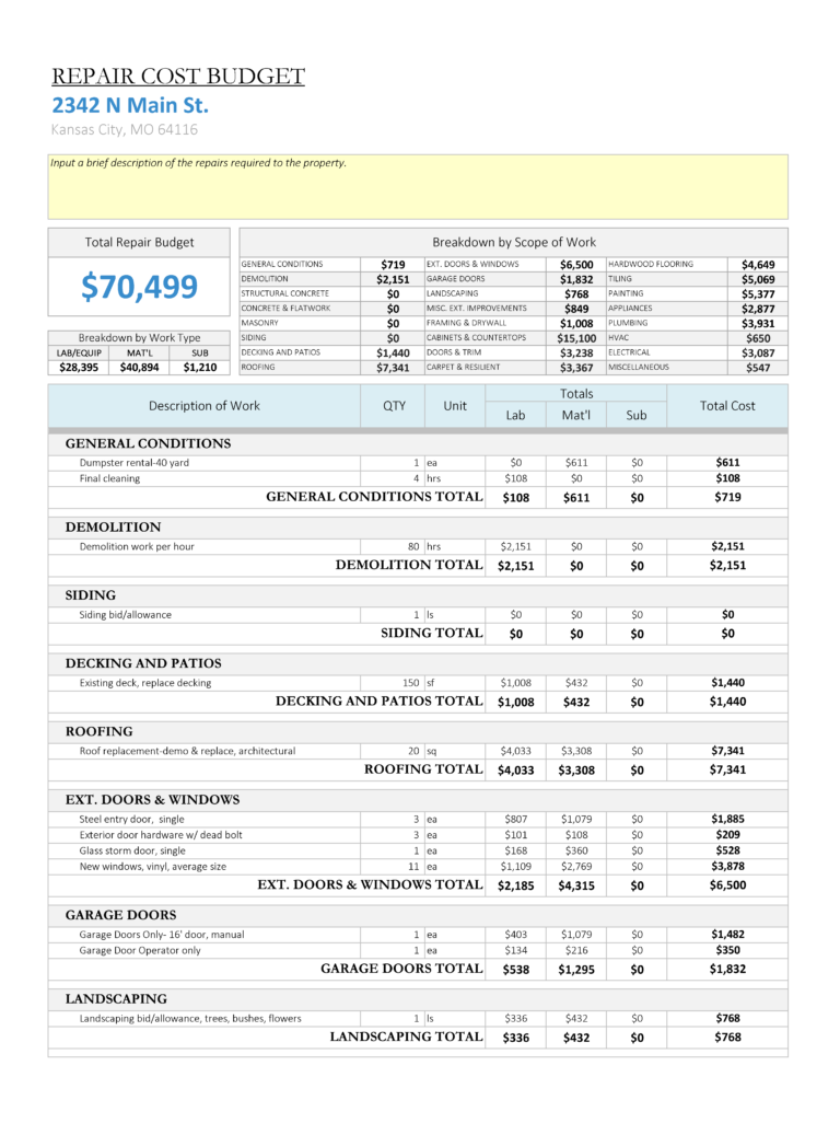 House Flip Spreadsheet Worksheet In House Flipping Spreadsheet 