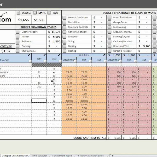 House Flipping Spreadsheet Free Download Spreadsheet Downloa house ...