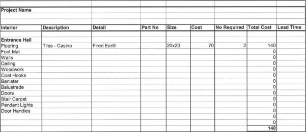 House Remodel Spreadsheet — db-excel.com