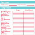 Household Budget Spreadsheet Excel Free Intended For Household Budget Templates In Excel Fresh Bud Spreadsheet Excel Free