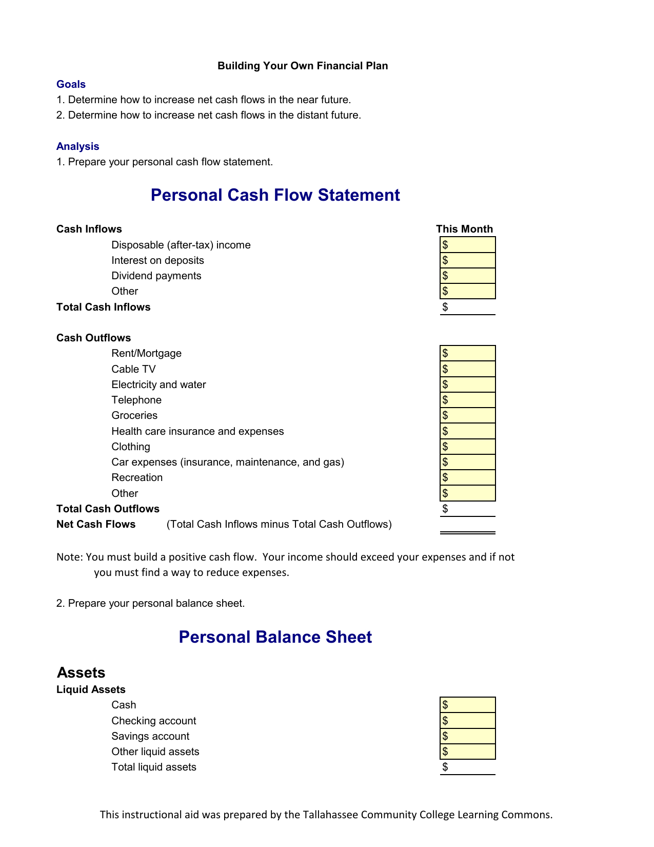 Household Cash Flow Spreadsheet regarding Download Income Statement And