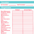Household Cash Flow Spreadsheet Within Personal Cash Flow Spreadsheet For Take Control Of Your Personal