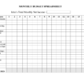 Household Spreadsheet With Regard To Monthly Spreadsheets Household Budgets And Excel Spreadsheet For
