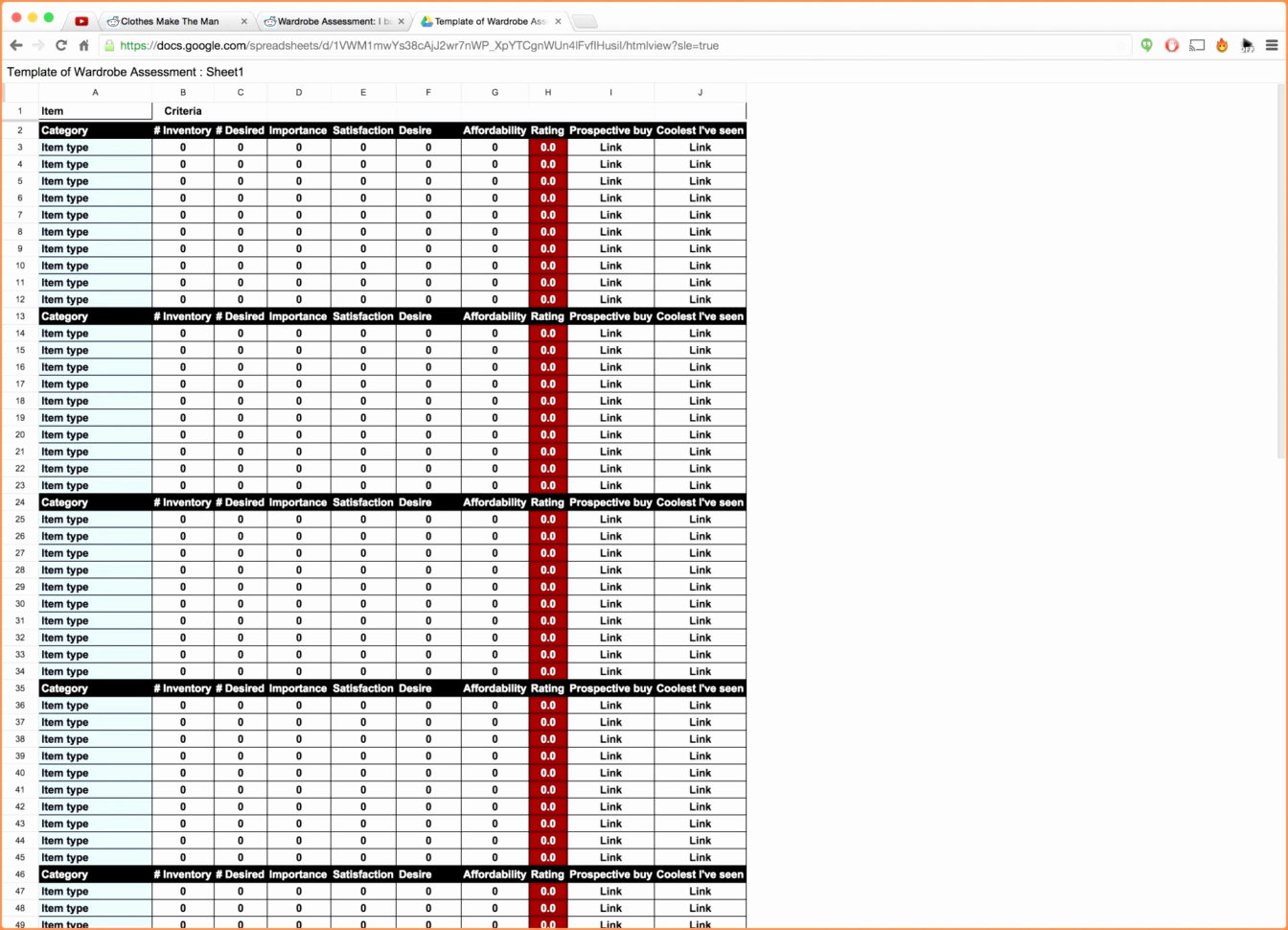 How Do I Make An Inventory Spreadsheet Intended For Clothing Inventory Spreadsheet Awesome Free Inventory Tracking