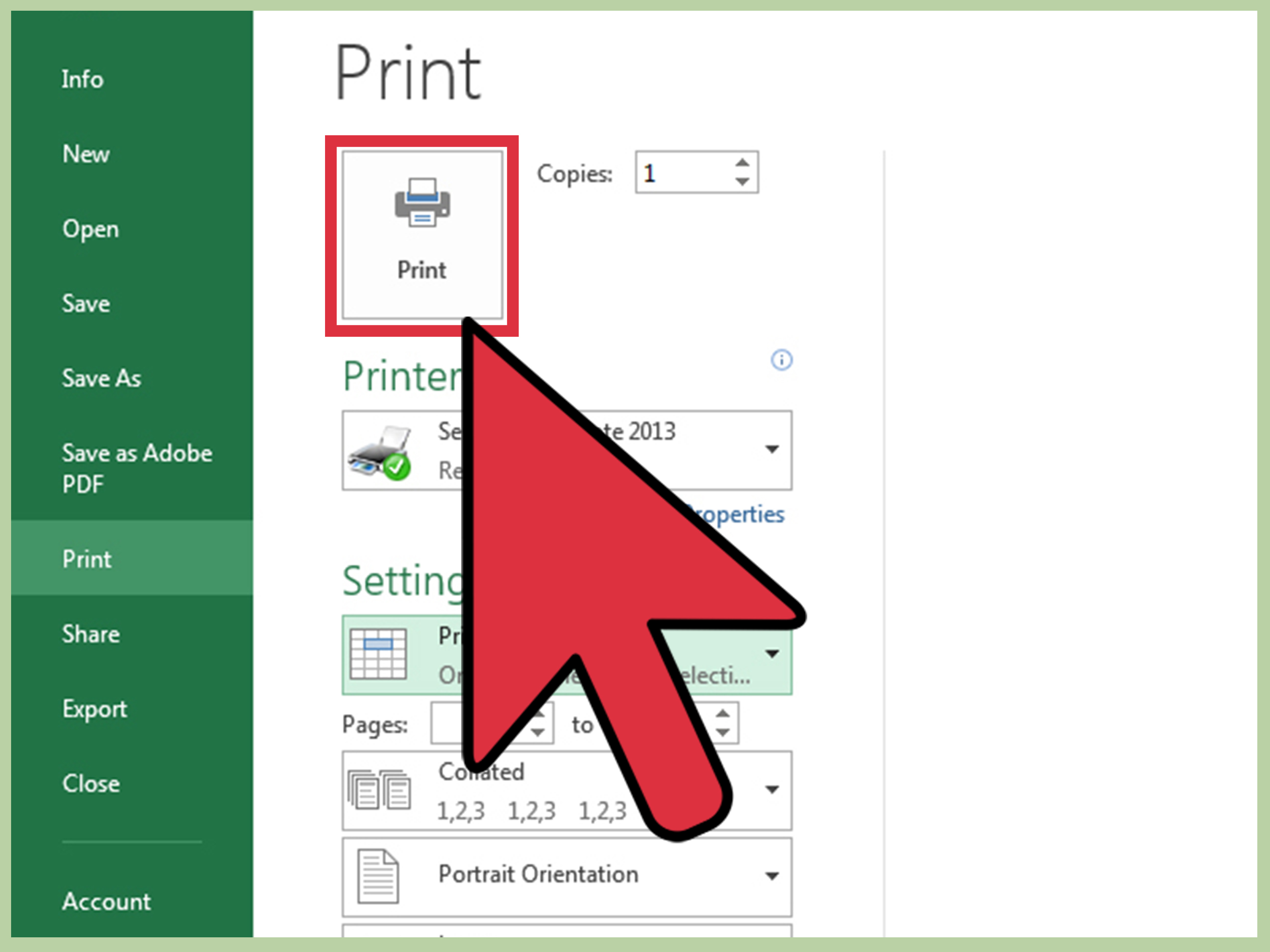 How Do I Print An Excel Spreadsheet Pertaining To 3 Ways To Print Part Of An Excel Spreadsheet  Wikihow