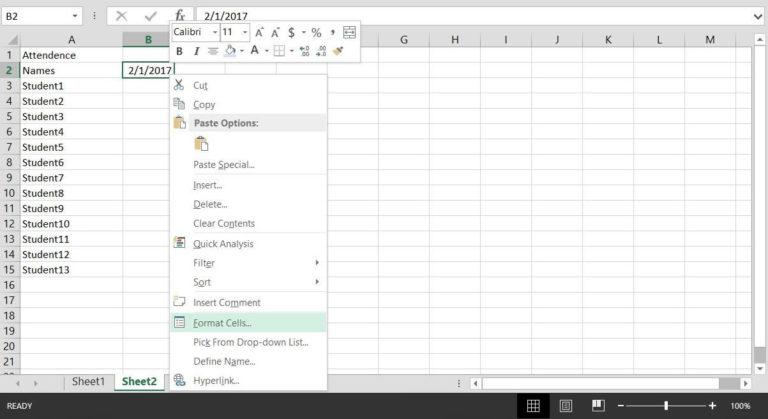 how do you create an excel spreadsheet
