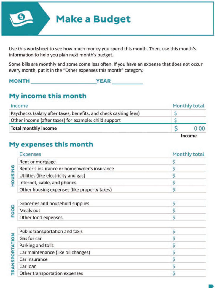 How Do You Make A Budget Spreadsheet With Make A Budget Worksheet How Do You Make A Budget Spreadsheet With Make A Budget Worksheet
