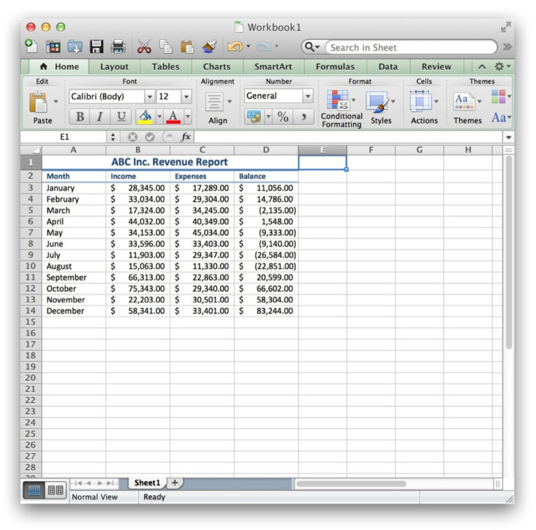 free spread sheet maker like excel for macbook