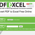 How To Convert Pdf To Excel Spreadsheet Free Within Best Free Pdf To Excel Converter Online  Omghowto  Tutorials